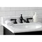 Kingston Brass KC7060PKL Duchess Widespread Bathroom Faucet W/Brass Pop-Up, Matte Blk KC7060PKL - alternate 3